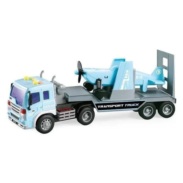 PR 1A /21 (65716) Jucarie trailer pe baterii cu avion WY571F (18K)
