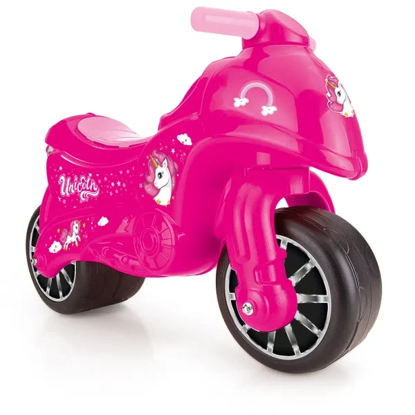 PR1A/46  (2528) Tolocar motocicleta roz Unicorn