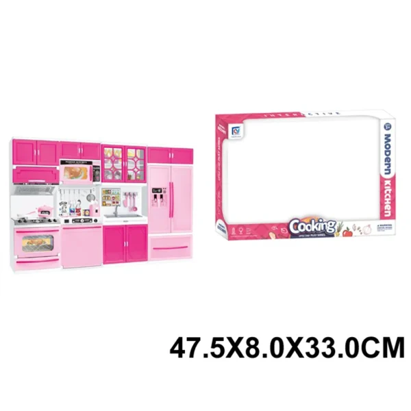 R15A /19 (13353) Jucarie set mobila pentru bucatarie pe baterii (18K)(G10)