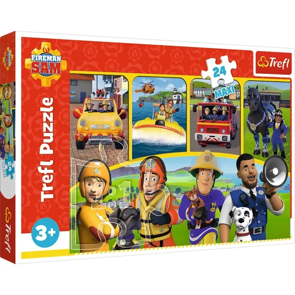 Puzzle 24Maxi "Pompierul Sam vine in ajutor"