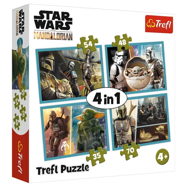Puzzle 4in1 "Mandalorians,Star Wars"
