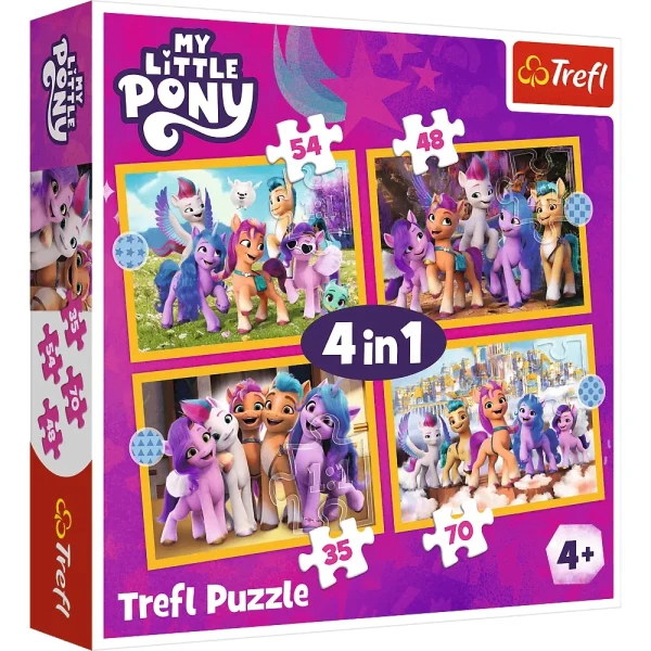 Puzzle 4in1 "Poneiii"