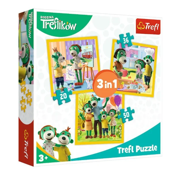 Puzzle 3in1 "Trefliki"