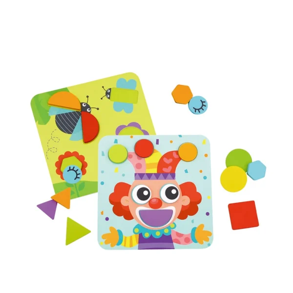 (41235) Jucarie puzzle din lemn 4 in 1