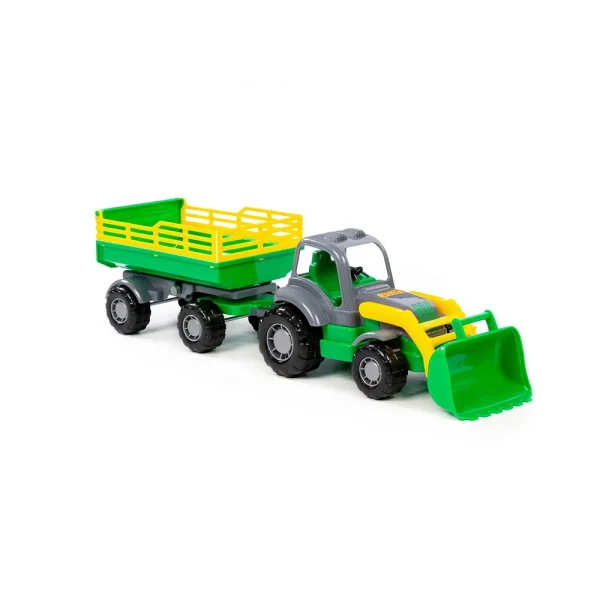 (44808) Jucarie Tractor cu remorca si caus