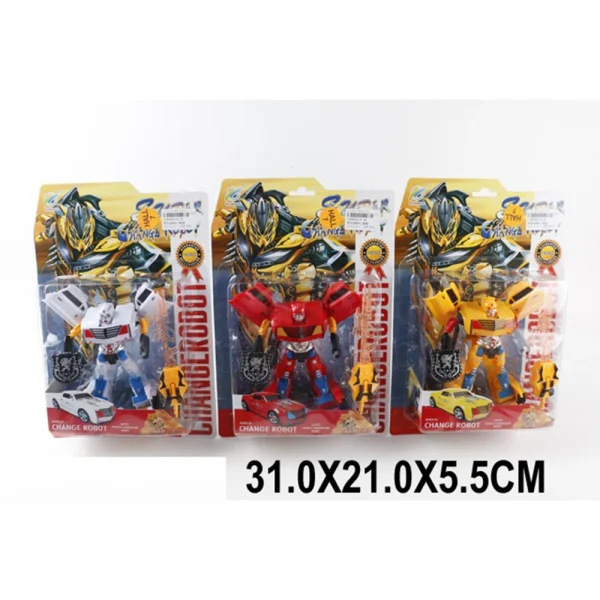 R24A /22 (90655) Jucarie robot transformer (set 3 buc)(120K)(G3)