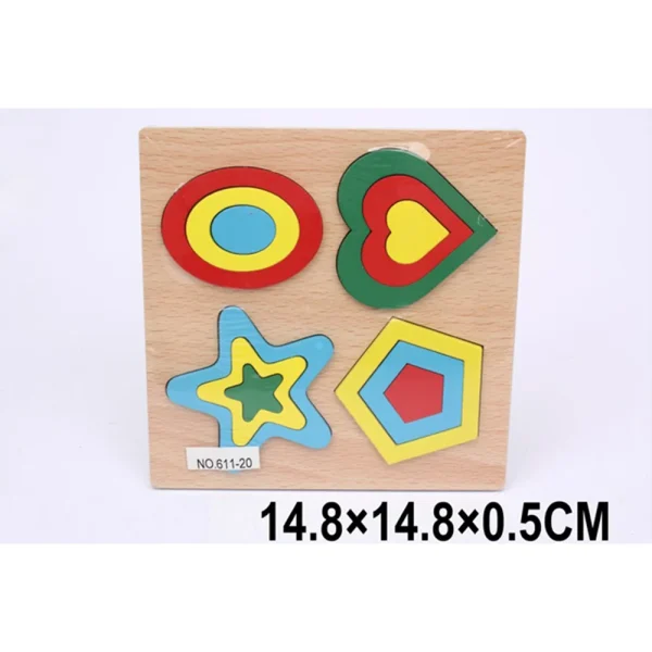 Puzzle din lemn "Forme"