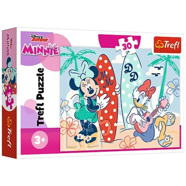 Puzzle 30 elemente "Minie Mouse la plimbare"