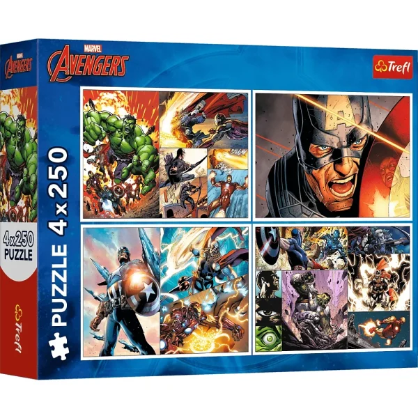 Puzzle 4 x 250 "Zile eroice"
