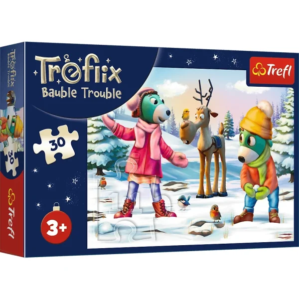 Puzzle 30 elemente "Trefliks de Craciun"