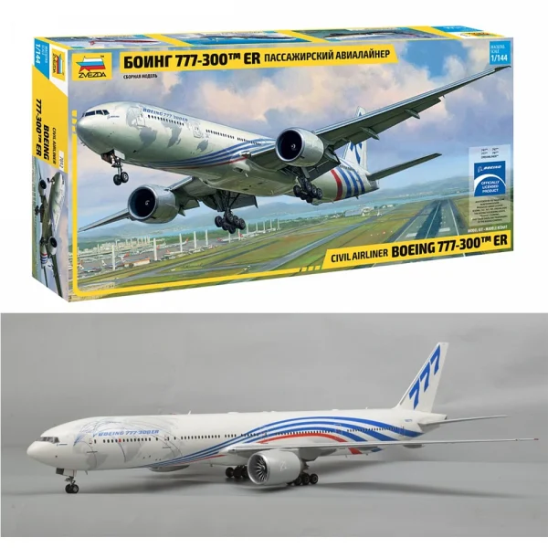 (7012) Jucarie avion Boing 777  1:144 (se incleie)