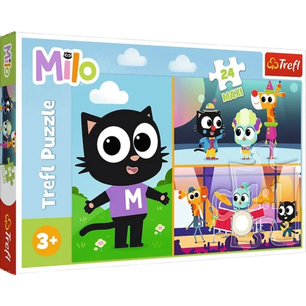 Puzzle 24 Maxi"Aventurile pisicii Milo"