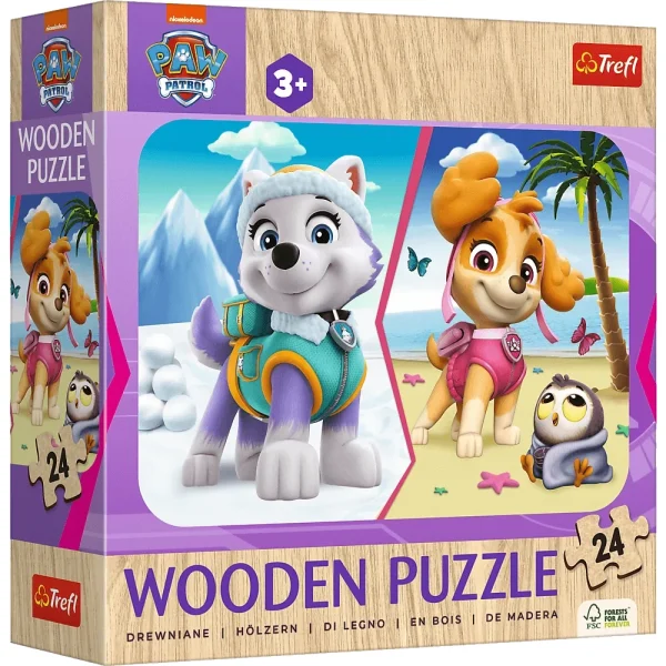Puzzle din lemn 24elem. "Patrula catelusilor"