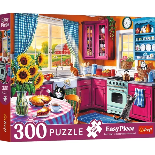 Puzzle 300 Easy Piece "Dimineața în bucătărie"
