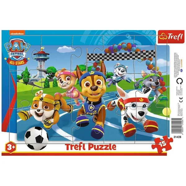 Puzzle 15 elemente in rama "Patrula catelusilor"