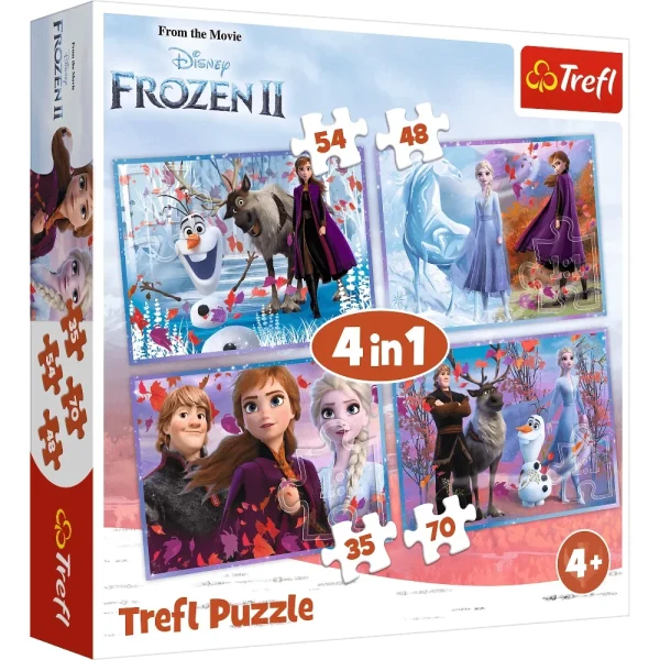 Puzzle 4in1 "Calatorie in nestiinta"