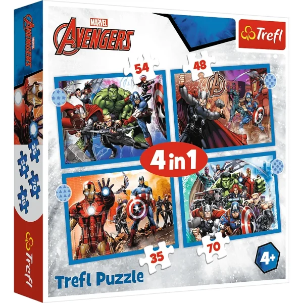 Puzzle 4in1 "Avengers"