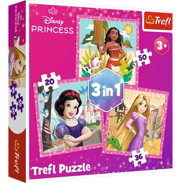 Puzzle 3in1 "Flori frumoase"