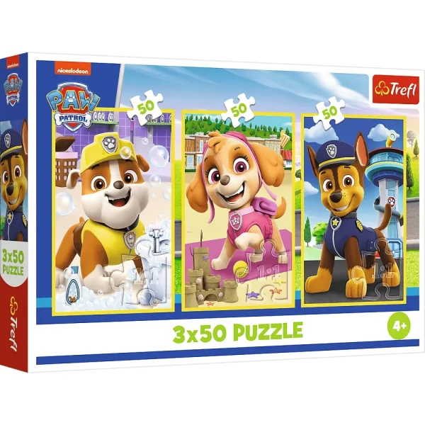 Puzzle 3x50 "Patrula catelusilor"