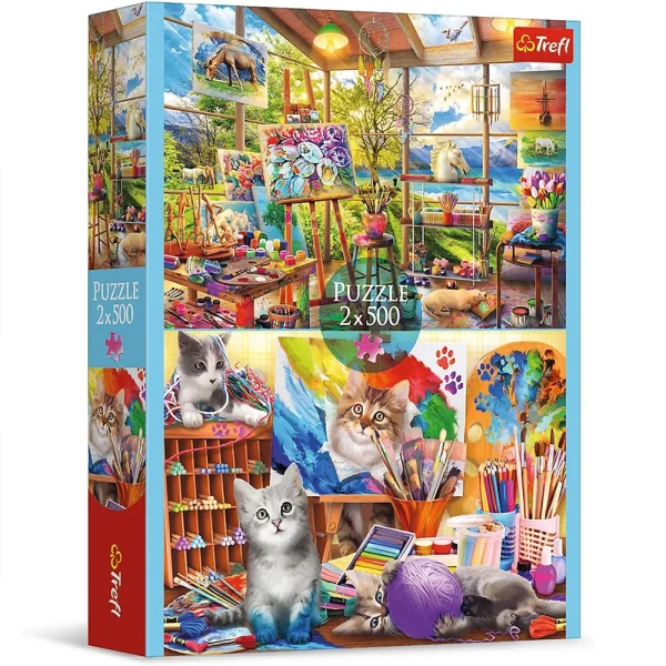 Puzzle 2x500 "Arta Picturii"