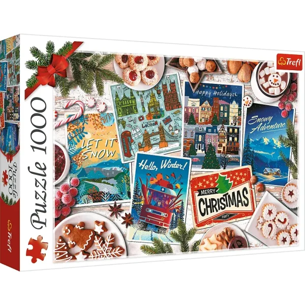 Puzzle 1000 elemente "Amintiri de iarna"
