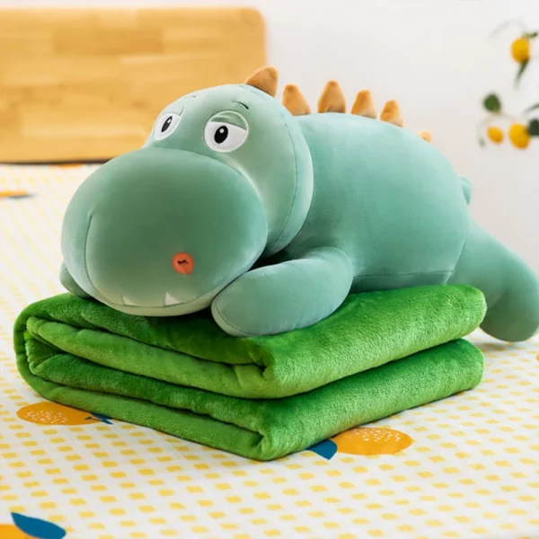 Jucarie din plus cu plapuma "Dino verde"